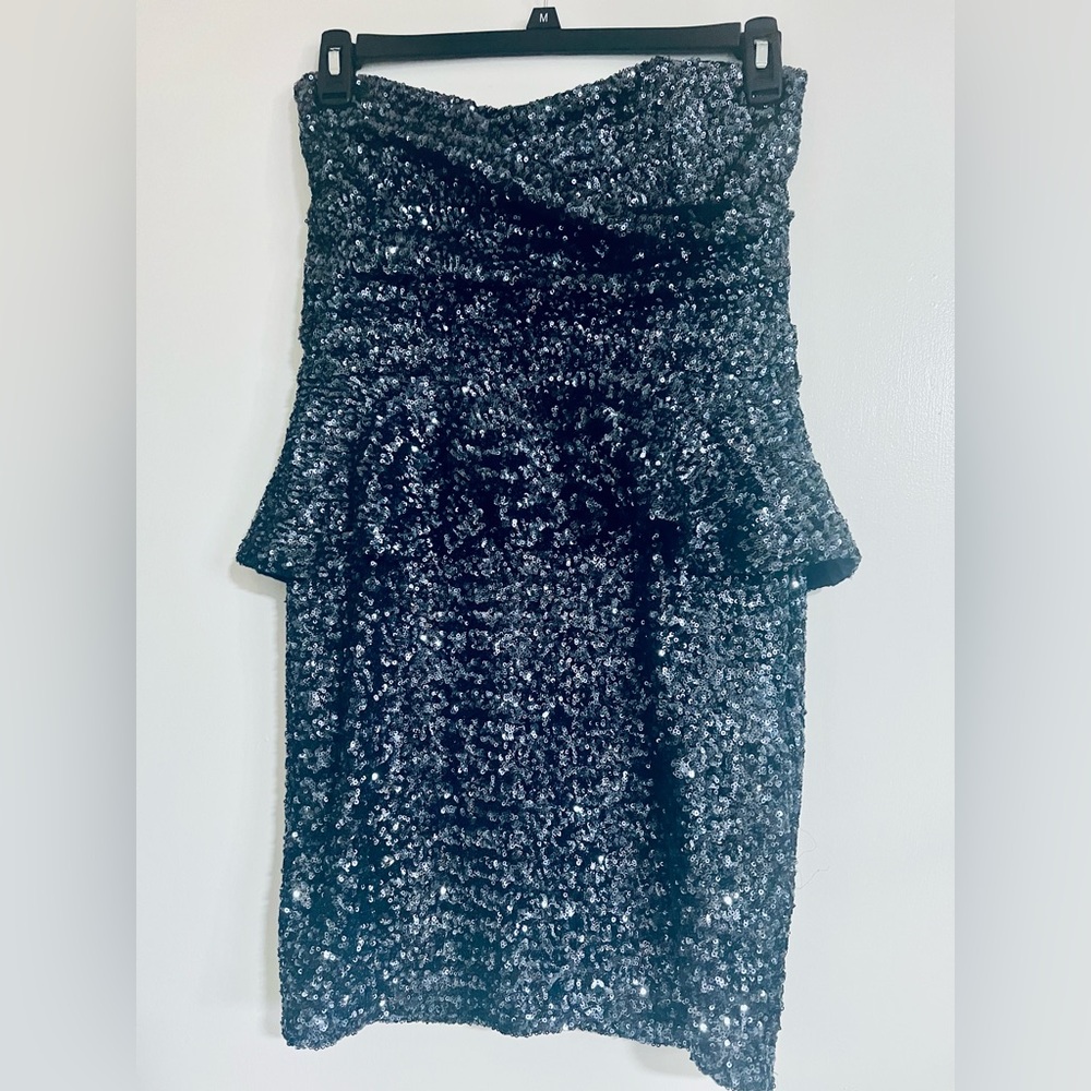 Elegant Navy  Sequin Dress